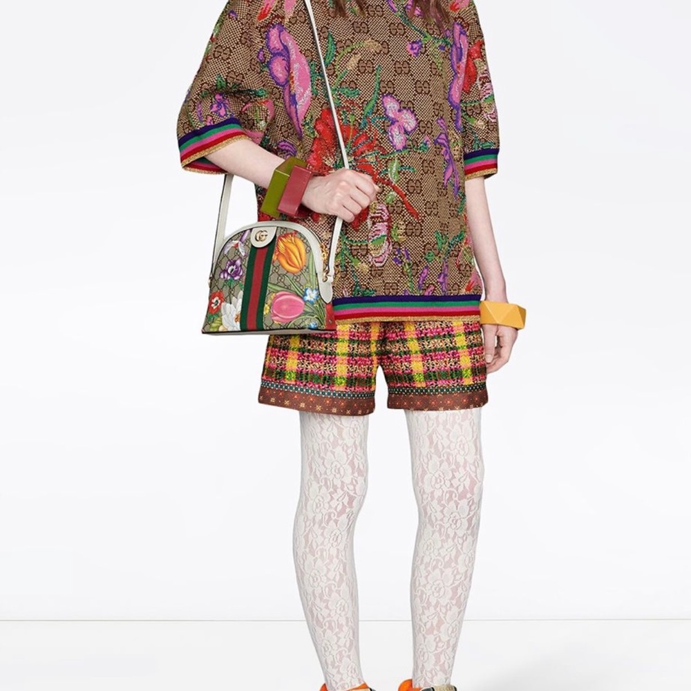 Gucci Ophidia Flora Beige Shoulder Bag - Picture 7 of 7
